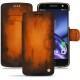 Capa em pele Lenovo Moto Z - Fauve Patine