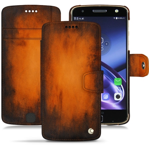 レザーケース Lenovo Moto ZFauve Patine
