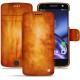 Housse cuir Lenovo Moto Z - Orange Patine