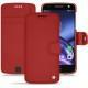 Custodia in pelle Lenovo Moto Z - Rouge ( Nappa - Pantone 199C ) 