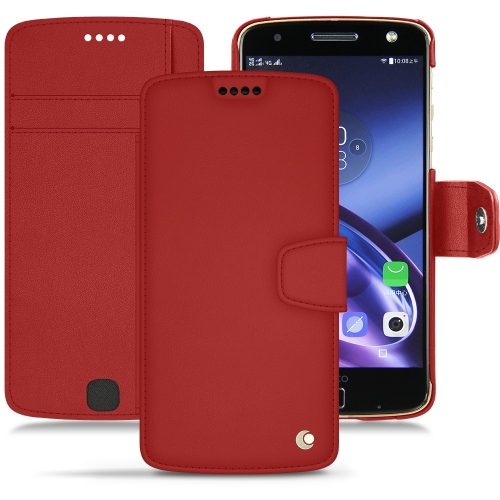 Funda de piel Lenovo Moto ZRouge ( Nappa - Pantone #d50032 ) 