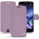 Housse cuir Lenovo Moto Z - Lilas ( Nappa - Pantone 2645U ) 