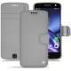 Housse cuir Lenovo Moto Z - Gris ( Nappa - Pantone W428C ) 