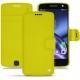 Lenovo Moto Z leather case - Jaune fluo