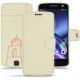 レザーケース Lenovo Moto Z - Blanc escumo