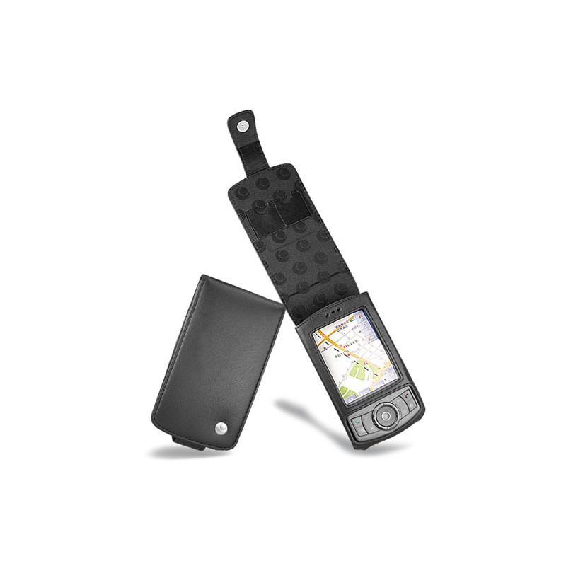 Lederschutzhülle HTC P3300 - HTC P3350 - HTC Artemis - Dopod P80 - Noir ( Nappa - Black ) 