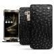Housse cuir Asus Zenfone 3 Deluxe 5.7 ZS570KL - Autruche nero