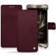 Housse cuir Asus Zenfone 3 Deluxe  5.7 ZS570KL - Lie de vin ( Pantone 5115C ) 