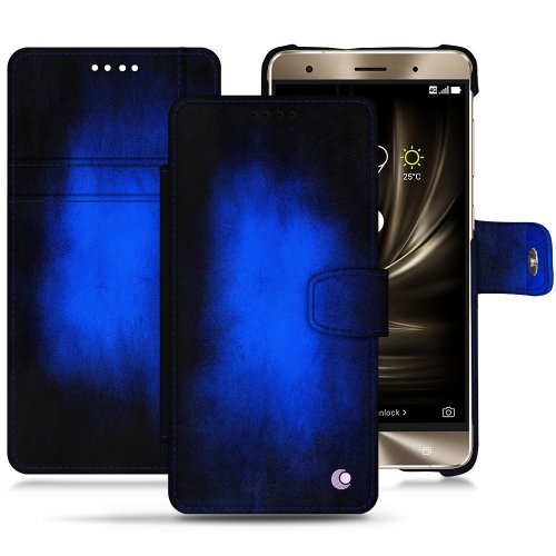 Funda de piel Asus Zenfone 3 Deluxe ZS570KLBleu Patine
