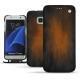 硬质真皮保护套 Samsung Galaxy S7 Edge - Marron Patine