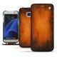 Samsung Galaxy S7 Edge leather case - Fauve Patine