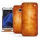 Custodia in pelle Samsung Galaxy S7 Edge - Orange Patine