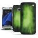 硬质真皮保护套 Samsung Galaxy S7 Edge - Vert Patine