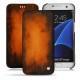 Samsung Galaxy S7 Edge leather case - Fauve Patine
