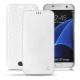 Samsung Galaxy S7 Edge leather case - Platinium ( Bologna Hi Gloss Metallic - Pantone 877C ) 