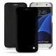 Housse cuir Samsung Galaxy S7 Edge - Onyx ( Bologna Hi Gloss - Black ) 