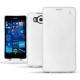 Lederschutzhülle Microsoft Lumia 950 - 950 Dual Sim - Platinium ( Bologna Hi Gloss Metallic - Pantone 877C ) 
