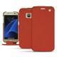 Samsung Galaxy S7 leather case - Arange clouquié