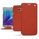 Housse cuir Samsung SM-N920 Galaxy Note 5 - Arange clouquié
