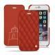 Housse cuir Apple iPhone 6S - Arange clouquié - Couture