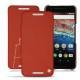 Housse cuir Huawei Nexus 6P - Arange clouquié