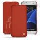 Custodia in pelle Samsung Galaxy S7 Edge - Arange clouquié