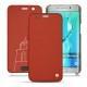 Custodia in pelle Samsung Galaxy S6 Edge Plus - Arange clouquié