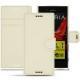 Sony Xperia XZ leather case - Blanc PU