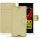 Housse cuir Sony Xperia XZ - Beige PU