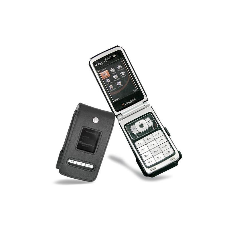 Housse cuir Nokia N75  - Noir ( Nappa - Black ) 