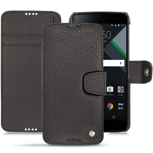 Lederschutzhülle Blackberry DTEK60Anthracite ( Pantone #41403c ) 