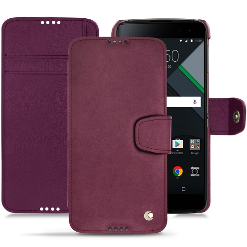 Lederschutzhülle Blackberry DTEK60Prune vintage ( Pantone #612434 ) 