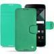 Blackberry DTEK60 leather case - Menthe vintage ( Pantone 562C ) 