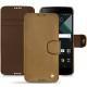 Blackberry DTEK60 leather case - Sable vintage ( Roughtcut - Gaucho#57254 ) 
