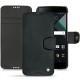 Capa em pele Blackberry DTEK60 - Dark vintage ( Roughtcut - Black#5256 ) 