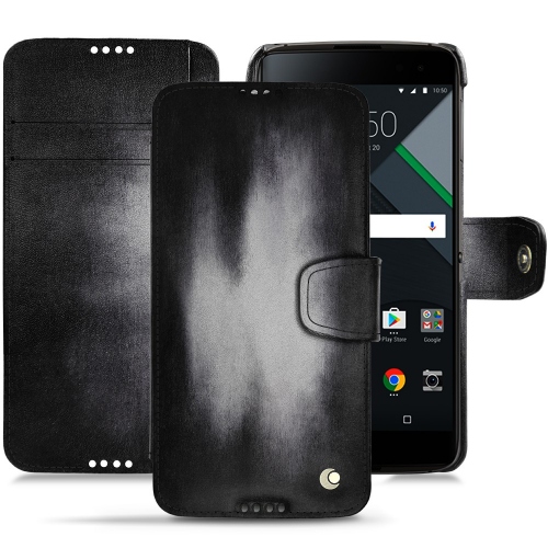 レザーケース Blackberry DTEK60Gris Patine
