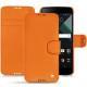 Blackberry DTEK60 leather case - Orange fluo