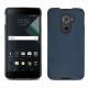 Housse cuir Blackberry DTEK60 - Jean vintage ( Roughtcut - Pantone 285U  ) 