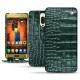 Custodia in pelle Huawei Mate 9 Pro - Crocodile pino