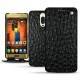 Huawei Mate 9 Pro leather case - Autruche nero