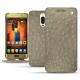 Housse cuir Huawei Mate 9 Pro - Autruche desert