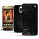 Housse cuir Huawei Mate 9 Pro - Crocodile nero