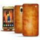 Housse cuir Huawei Mate 9 Pro - Orange Patine