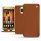 Custodia in pelle Huawei Mate 9 Pro - Marron ( Nappa - Pantone 1615C ) 