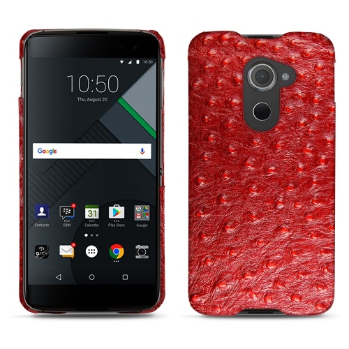 Capa em pele Blackberry DTEK60Autruche ciliegia ( Pantone #a4343a ) 