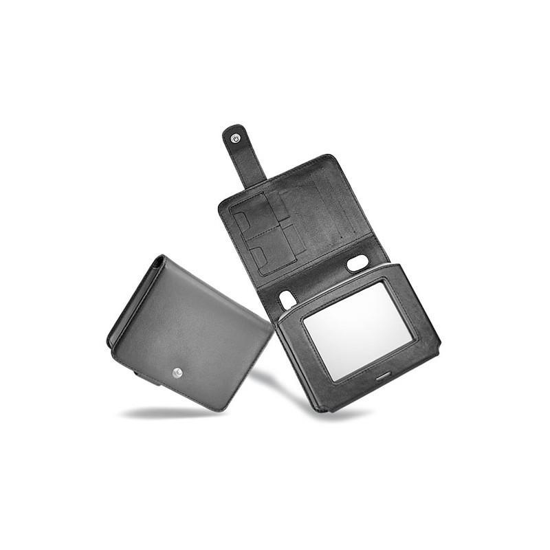 Mio C220 - C250  leather case - Noir ( Nappa - Black ) 