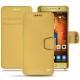 Huawei Mate 9 Pro leather case - Or Maïa ( Bologna Hi Gloss Metallic - Pantone 871C ) 