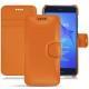 Capa em pele Huawei P8 Lite (2017) - Orange PU