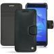 Huawei P8 Lite (2017) leather case - Dark vintage ( Roughtcut - Black#5256 ) 