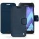 Samsung Galaxy A5 (2017) leather case - Jean vintage ( Roughtcut - Pantone 285U  ) 